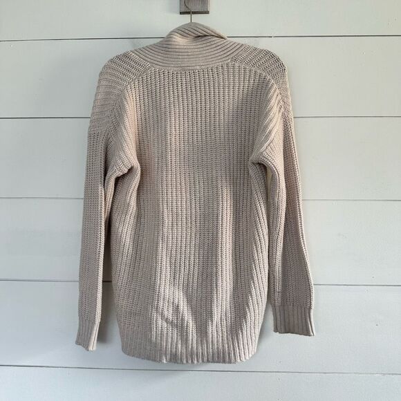 Wrap London Women’s 2 Cream Wool Cotton Sweater - Picture 4 of 5